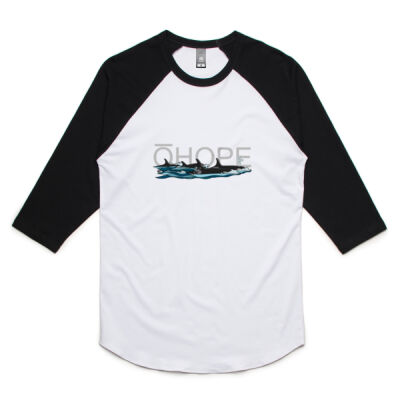 Ohope Orcas - Unisex Raglan Tee Thumbnail
