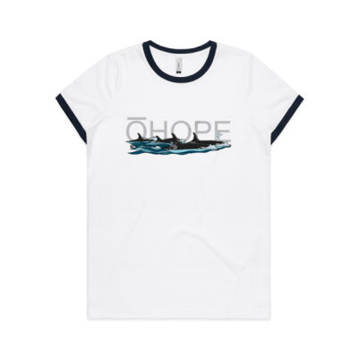 Ohope Orcas - Womens Ringer Tee Thumbnail