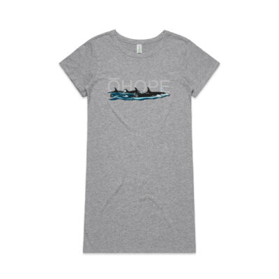 Ohope Orcas - Womens Mika Organic Short Sleeved Dress Thumbnail