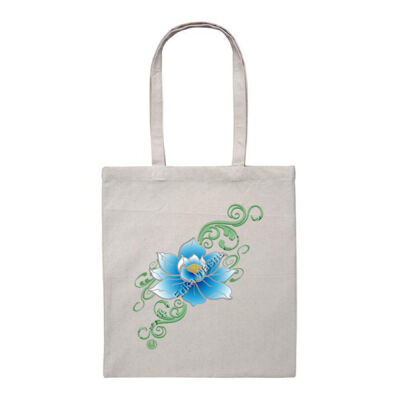 Blue Lotus - Heavy Duty Canvas Tote Bag Thumbnail